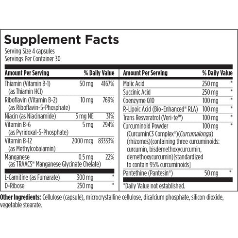 Mito NRG Complex fyrir hvatberana og orkuna